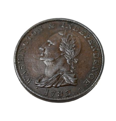 Washington 1783 Draped Bust Colonial Copper Coin (1 of 7)