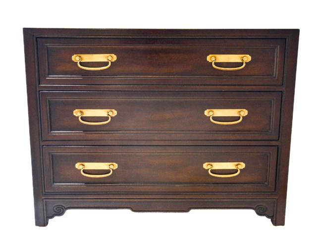 Baker Style Mid Century Walnut Chest of Drawers (1 of 8)