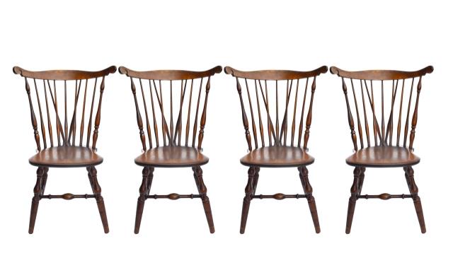 Bent & Brothers Brace-Back Vintage Wooden Chairs (1 of 10)