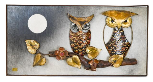 Mid C Modern Alex Kovacs Metal Wall Art Sculpture (1 of 8)