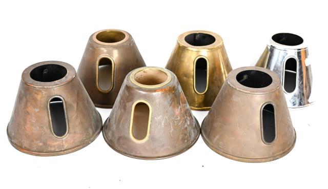 5 Industrial Metal Cone Shade: 5 Industrial Metal Cone Shade.Measures 7 inches x 9.5 inches diameter.
