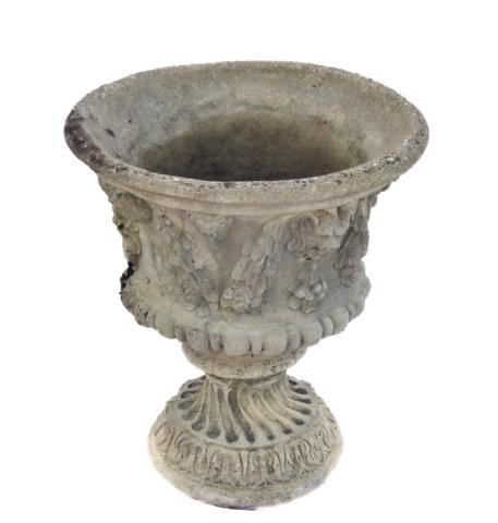 Cast Cement Urn Form Planter (1 of 5)