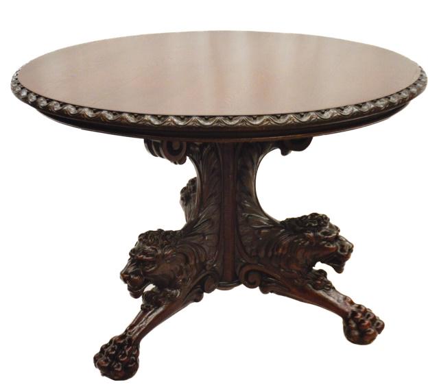 Antique French Renaissance Pedestal Table (1 of 7)