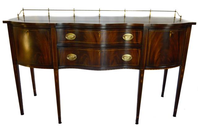 Henkel Harris Federal Style Mahogany Sideboard: Henkel Harris Federal Style Mahogany Sideboard.Measures 41 inches x 66 inches x 25.5 inches.