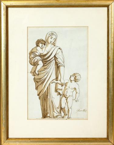 Renaissance Pen & Ink Journal Sketches Framed (1 of 7)