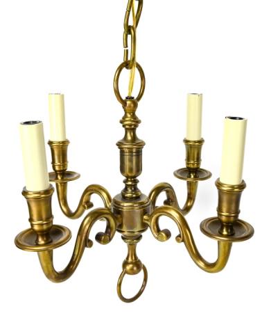 Bronze Federal Style 4 Light Chandelier (1 of 8)