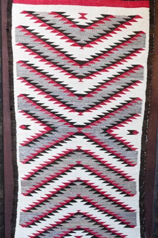 Framed Antique Hand Woven Navajo Rug (1 of 7)