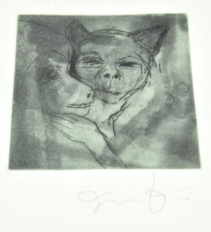 Signed Jim Dine Aquatint & Dry Point Frontispiece (1 of 6)