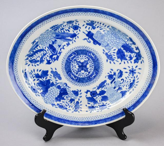 Antique Fitzhugh Porcelain Blue & White Platter (1 of 7)