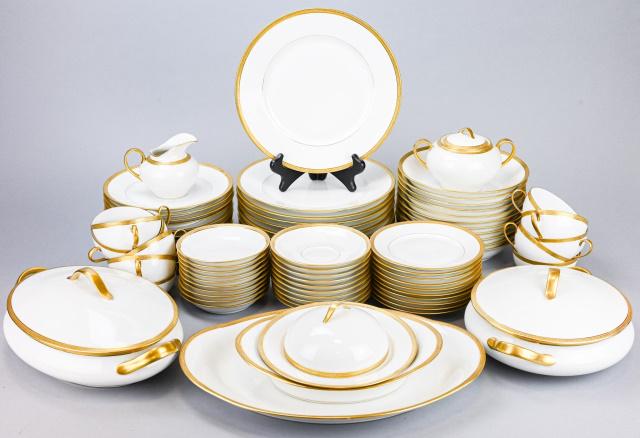 Coronet Limoges Porcelain Gold Rim Dinner Service (1 of 11)