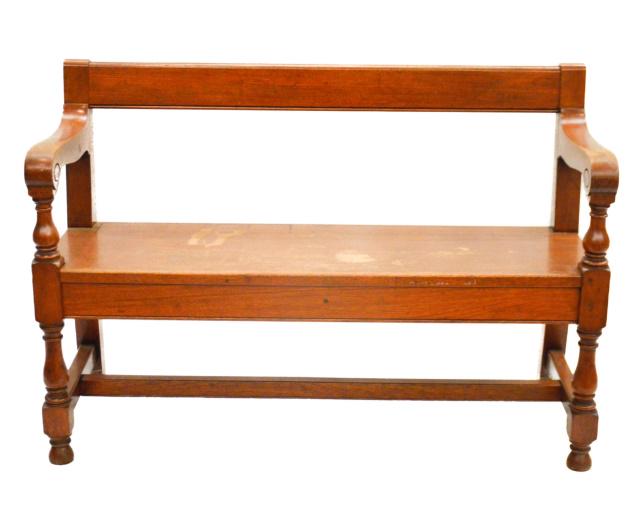 Jacobean Style Hand Carved Settee (1 of 7)
