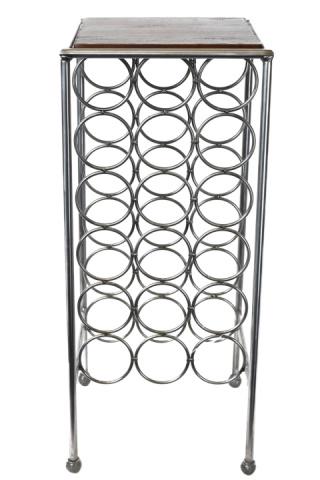 18-Bottle Steel Frame Wine Rack: 18-Bottle Steel Frame Wine Rack. 31 inches x 13 inches x 13 inches