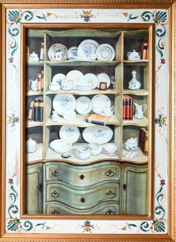 Large Hand Painted Swedish Folk Art Style Frame (1 of 8)