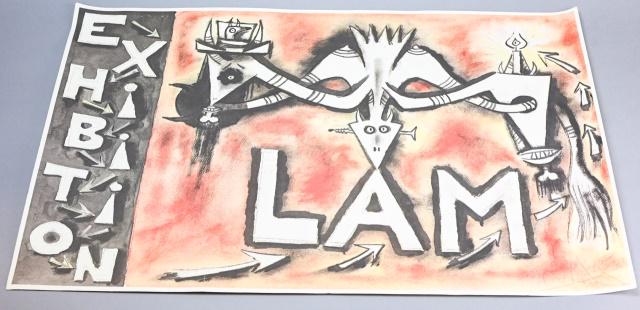 Wifredo Lam Pencil Signed Print Poster (1 of 8)