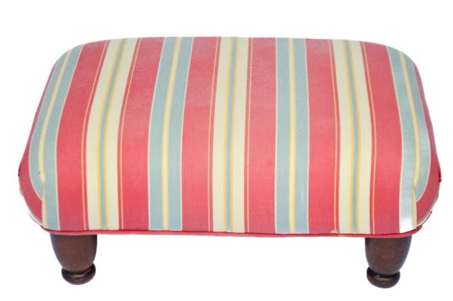Laura Ashley Custom Upholstered Ottoman (1 of 5)