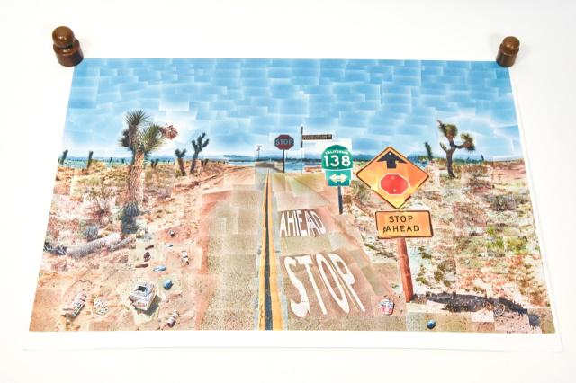 Signed Hockney Pear Blossom Highway Print (1 of 9)
