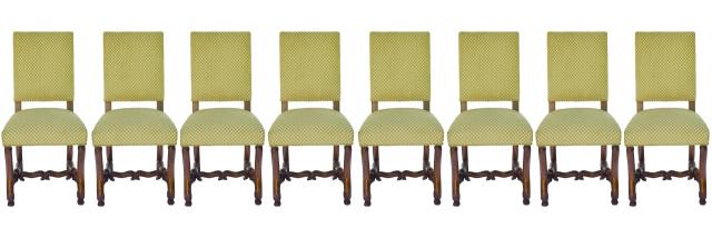 8 French Country Vintage Carved Dining Side Chairs (1 of 13)