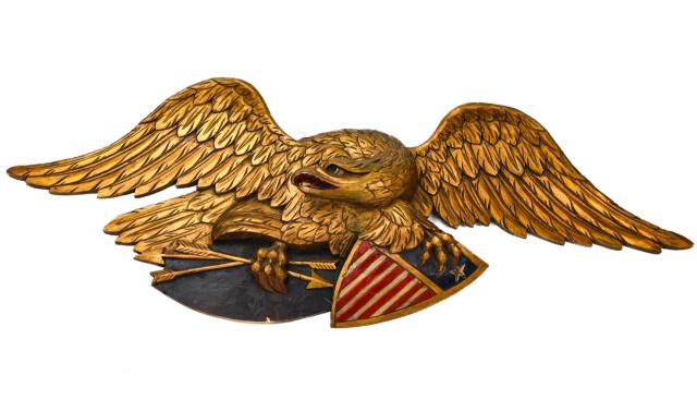 Hand Carved American Heritage Magazine Logo Eagle (1 of 8)