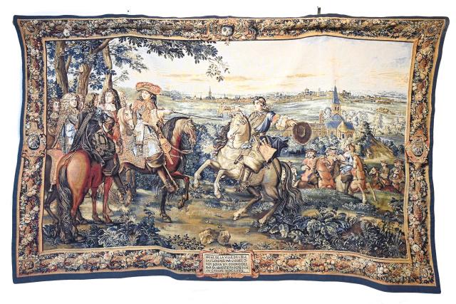 Louis XIV Flanders Battle Belgian Wall Tapestry (1 of 13)