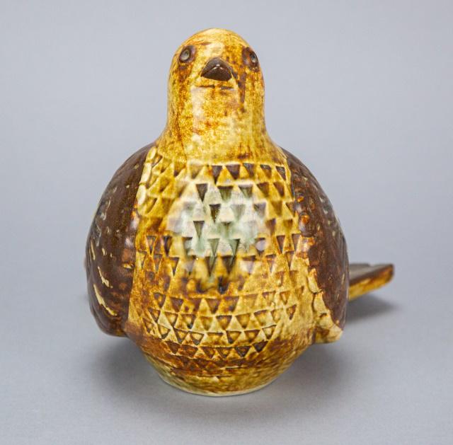 Joseph Simon Danish Pottery Bird Figurine: Joseph Simon Danish Pottery Bird Figurine.Measures 6 inches x 5 inches x 7 inches.