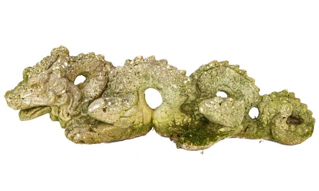 Cast Stone Dragon Garden Statue 65 Years Old (1 of 8)