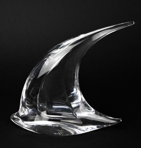 Mario Broggi Art Glass Sail Fish Sculpture Signed: Mario Broggi Art Glass Sail Fish Sculpture Signed & Numbered 364/750. 11 inches x 11 inches