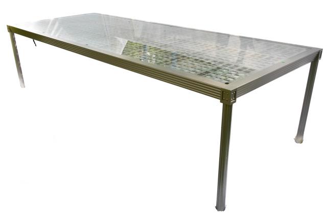 Janus et Cie Quadratl Dining Table with Glass (1 of 9)