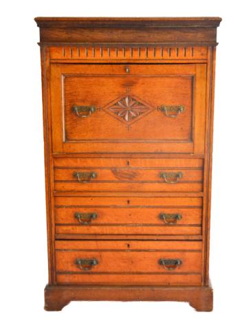 19th C. Louis Philippe Style Fall Front Secretary (1 of 14)