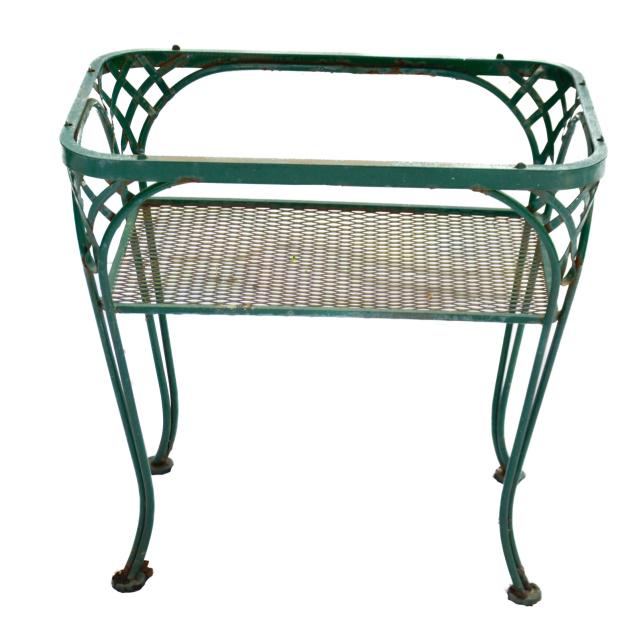 Wrought Iron Outdoor Side Table Frame (1 of 6)