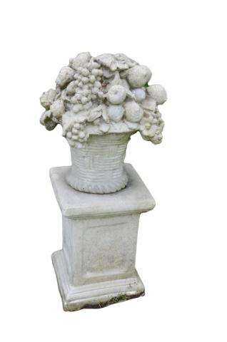 Cast Stone Fruit Flower Basket (1 of 7)