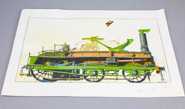 Pencil Signed Max Ernst Print "Saint Satyre" (1 of 12)