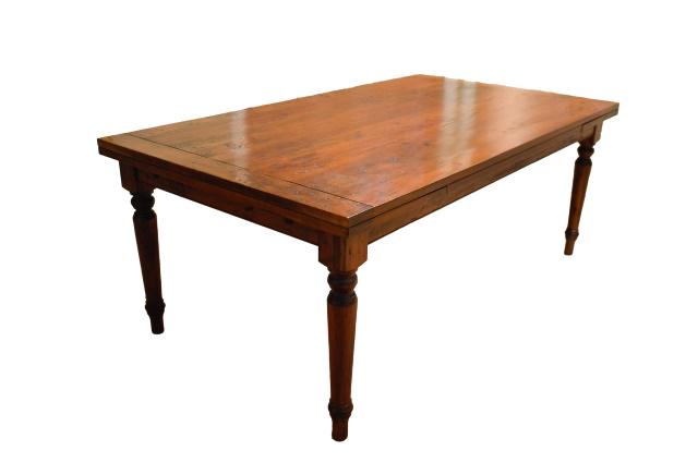 English Pub Farmhouse Solid Wood Dining Table (1 of 8)