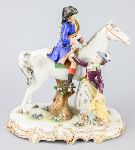 Antique Capodimonte Porcelain 3-Figure Statue (1 of 15)