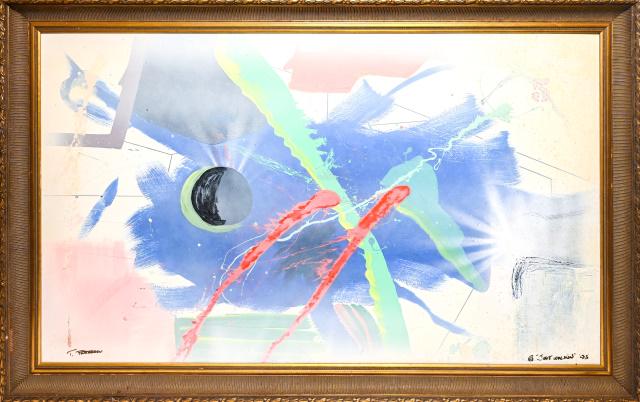 T. Patterson Abstract Oil Painting Just Walkin (1 of 12)