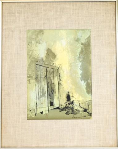 Jean Leon Jansen Framed Signed Lithograph "Door" (1 of 9)