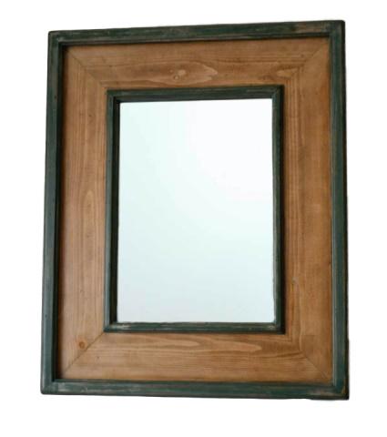 English Cottage Style Wall Mirror Painted Trim: English Cottage Style Wall Mirror Painted Trim.Measures 35 inches x 29 inches.