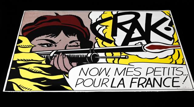 Roy Lichtenstein Crak Signed Offset Lithograph (1 of 9)