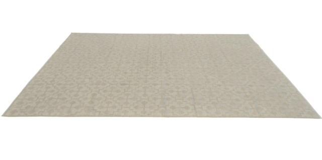 Hand Woven Kilim Carpet Celtic Cross Pattern Beige (1 of 9)