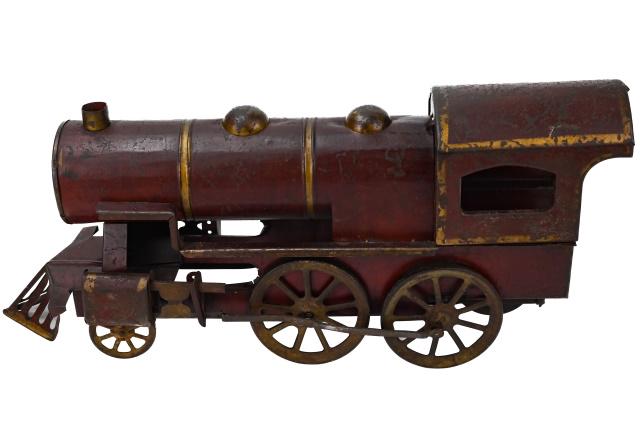 Converse Dayton Hill Climber Steel Locomotive: Converse Dayton Hill Climber Pressed Steel Hand Painted Locomotive . 10 inches x 17 inches x 5 inches