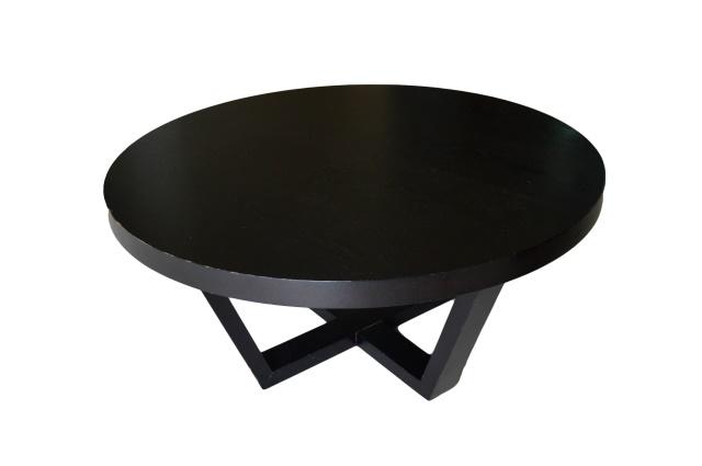 Contemporary Round Espresso Coffee Table (1 of 8)