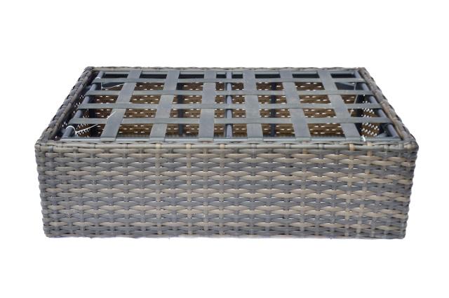 Outdoor All Weather Wicker Ottoman / Foot stool (1 of 6)