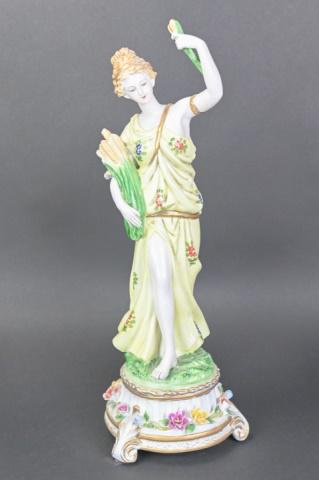 Antique Meissen Figure Roman Goddess Flora (1 of 8)
