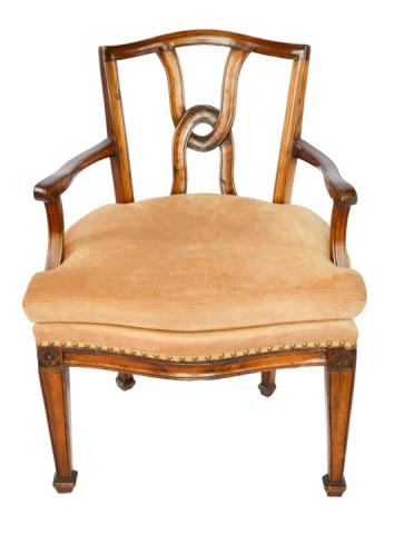 Georgian Mahogany Carved Knot Back Armchair (1 of 12)