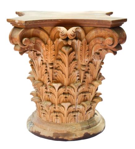 Architectural Corinthian Side Table / Pedestal (1 of 11)