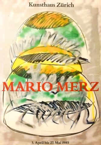Vintage 1985 Mario Merz Zurich Exhibit Poster (1 of 8)