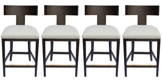 4 Modern Restoration Hardware Counter Stools (1 of 14)