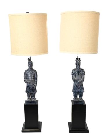 Pair Of Barbara Cosgrove Stacked Gourd Lamps