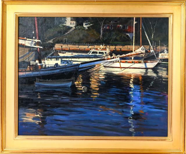 Louis Guarnaccia Oil Painting of Maine Waterfront (1 of 14)