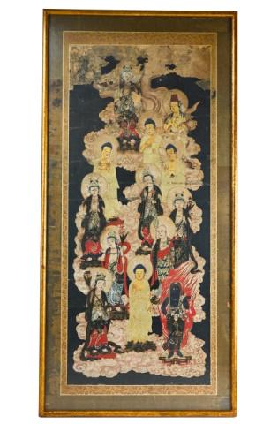 Sankoh Kakejiku Japanese Scroll Painting 13 Buddha (1 of 10)