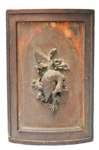 Carved Black Forest Salvaged Door: Carved Black Forest Salvaged Door.Measures 28 inches x 18.5 inches x 3.5 inches.
